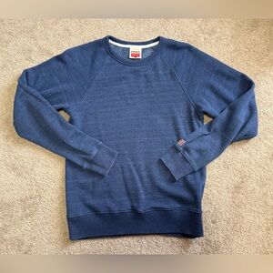 Women’s Homage Navy Blue Heathered Go To Crewneck sweatshirt.  Size small.